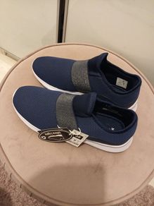 Navy trainer shoes from Dunnes stores