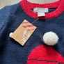 Christmas knit baby dress, new 6-9m Image 2