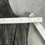 Black Patchwork Leather Vest Waistcoat - Zip Buckles - Large Image 6