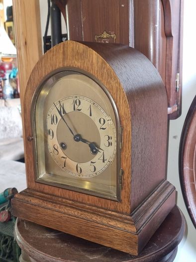 Antique German Junghans mantel (or shelf) clock