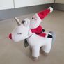 Christmas Unicorn with Santa soft toy from Next Image 4