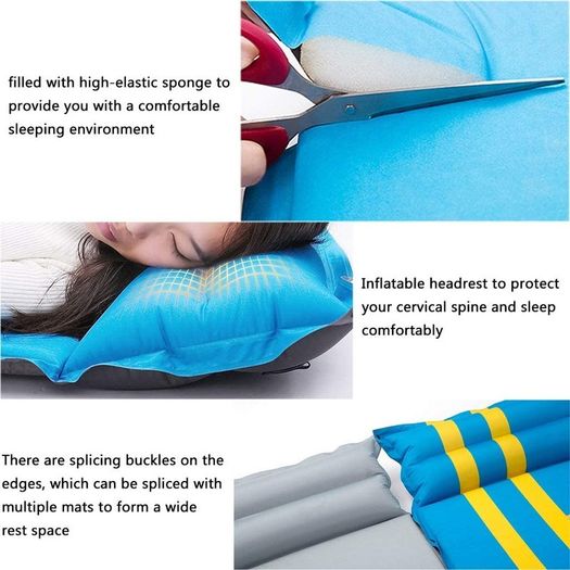 Camping Air Beds,Self-inflating Outdoor Camping Mat, Double Thick Tent Sleeping Mat