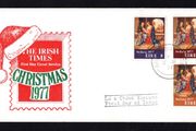 1977 Ireland Christmas "The Holy Family" by Giorgione Commemorative Stamp Illustrated The Irish Times First Day Cover (FDC)