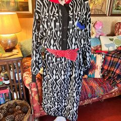 Vintage 80s/90s Jennifer Moore Abstract Geometric Knit Dress - Size 20