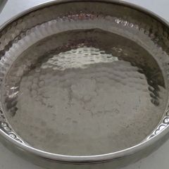 silver coloured decorative tray