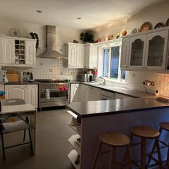 kitchen units including under counter fridge and dishwasher
