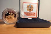 Kazakhstan 500 Tenge 2008 Silver / Au gilded 'Gold of Nomads - FRAGMENT OF A DIADEM' Box/CoA
