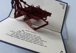 Pop Up Molly Malone Laser Cut 3D Card with Envelope