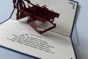 Pop Up Molly Malone Laser Cut 3D Card with Envelope