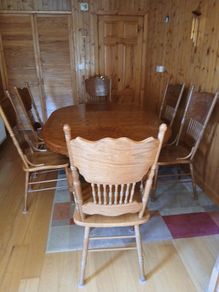 Oak Dining Table & Chairs