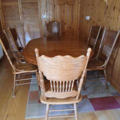 Oak Dining Table & Chairs
