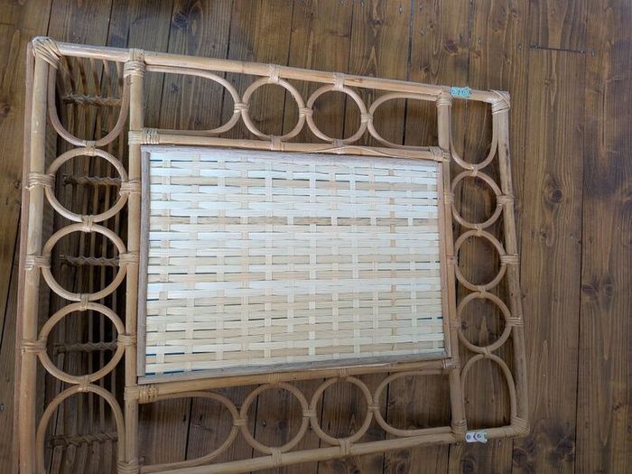 Rattan mirror