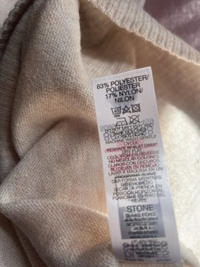 Beige cowl neck jumper plus size