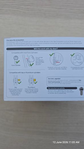 Yale Linus  Smart lock brand new