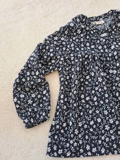 Zara Flower black blouse 8-9
