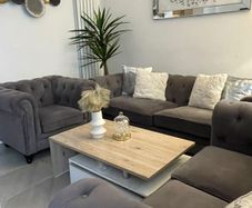 Grey Velvet Sofa's