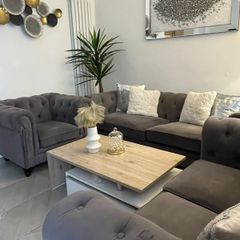 Grey Velvet Sofa's