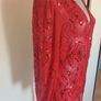 Together red sequin beaded cover up top size UK18 EU46 Postage included Image 4