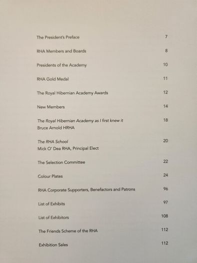 Royal Hibernian Academy 179th  Annual Exhibition Catalogue 2009. First Edition Large Volume Paperback In Very Good Condition.