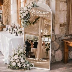 wedding mirror personalised