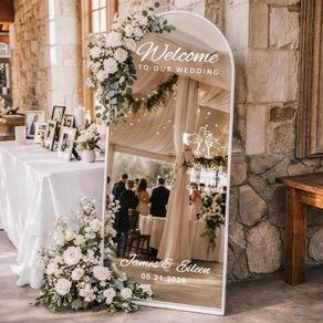 wedding mirror personalised