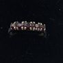 Vintage garnet sterling silver ring Image 3