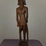 Tall carved wooden African Statue Image 5