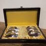 Vintage Set Newbridge Silver Teaspoons Original Box Image 3