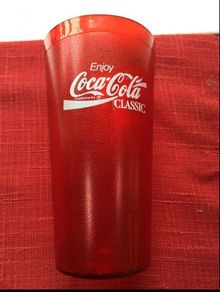 Coca Cola Rare American Plastic Glass