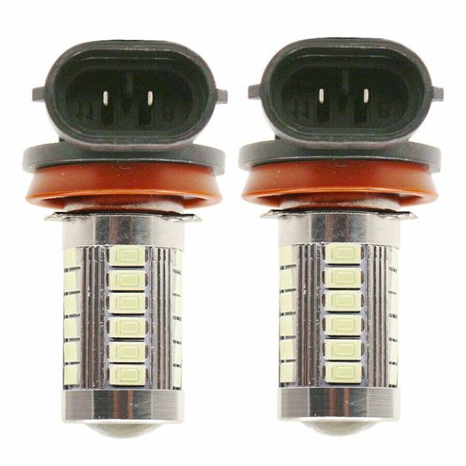 2x White H8 H11 18W 5630 SMD Bulb Car Auto Light Projector Driving Fog Lamp DC 12V