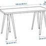Grey Ikea Desk Image 4