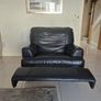 Black Leather recliner chair Image 2