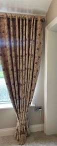 Curtina curtains, curtain pole & tie backs