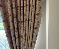 Curtina curtains, curtain pole & tie backs