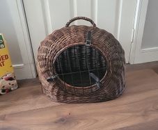 Free wicker pet carrier