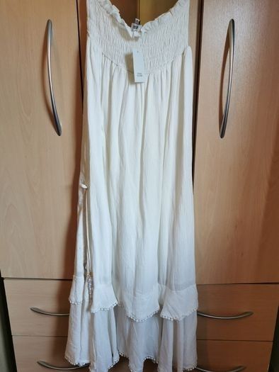 BNWT - River island white midi beach dress UK 10