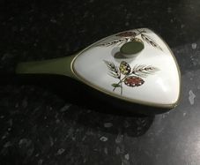 Vintage Denby Langley Triangular Stoneware  Casserole Dish With Lid