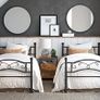 Metal Bed Frame, Single Bed Frame black or white Image 5