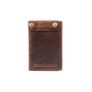 Unisex Premium Genuine Leather Envelope Wallet Vintage Handcrafted Card Holder Pouch with Button Closure Image 10