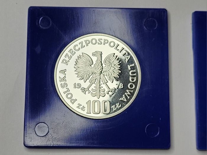 Poland 100 zlotych silver coins Environmental Protection1977,1978