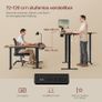 Vintage Height Adjustable Desk L shaped Corner Desk 160 x 140 cm Image 3