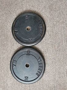 York Barbell Cast Iron Weight Plates 2x10kg