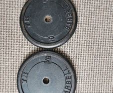 York Barbell Cast Iron Weight Plates 2x10kg