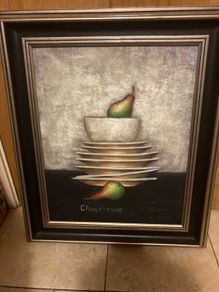 Original artwork still life signed framed free postage