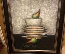 Original artwork still life signed framed free postage