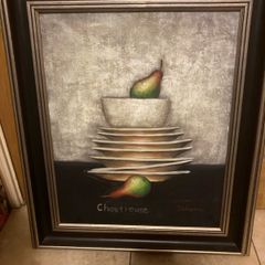 Original artwork still life signed framed free postage