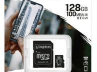 main image for ad micro sd card Kingston Canvas Select Plus 128GB Micro SD UHS-I (U1) Flash Card with Adapter