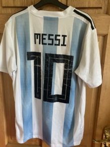 MUST GO Argentina Adidas Home Jersey Messi 10, Used