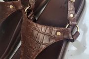 ANKO brown thong sandal Sz 8 AUS (Fit 6UK)
