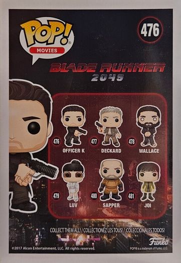 Blade Runner 2049 Set of 7 Funko Pop Vinyl Figures